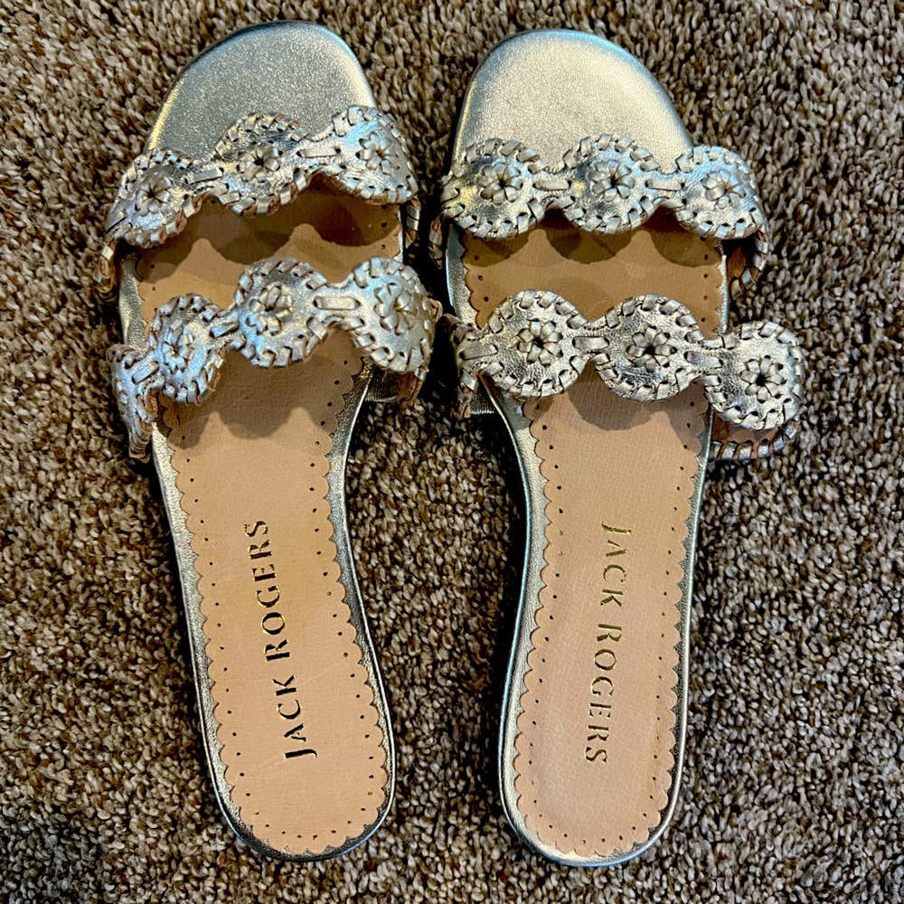 Jack Rogers Platinum Lauren Sandals